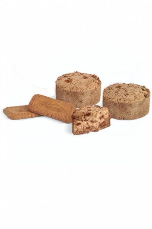 Mantecados con galleta caramelizada. Bolsa 300g.